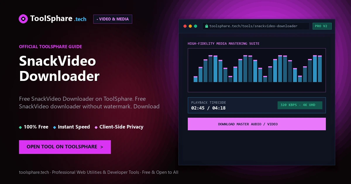 SnackVideo Downloader: free online guide - ToolSphare Guide