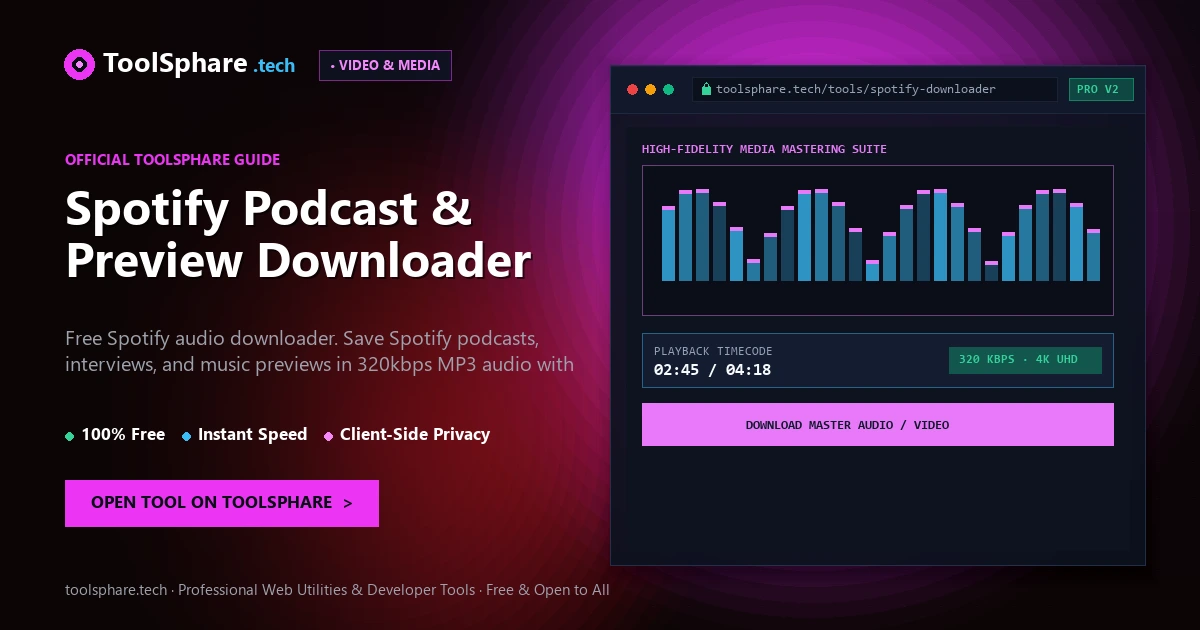 Spotify Podcast & Preview Downloader: free online guide - ToolSphare Guide