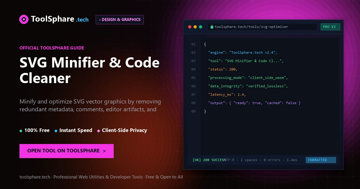SVG Minifier & Code Cleaner: free online guide - ToolSphare Guide