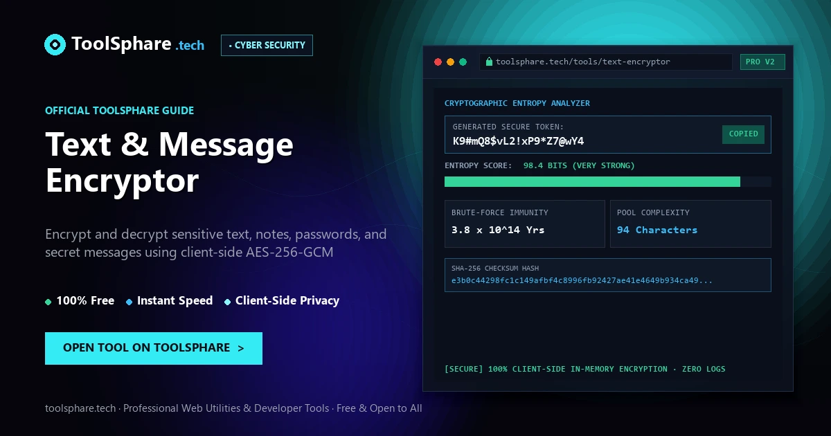 Text & Message Encryptor: free online guide - ToolSphare Guide