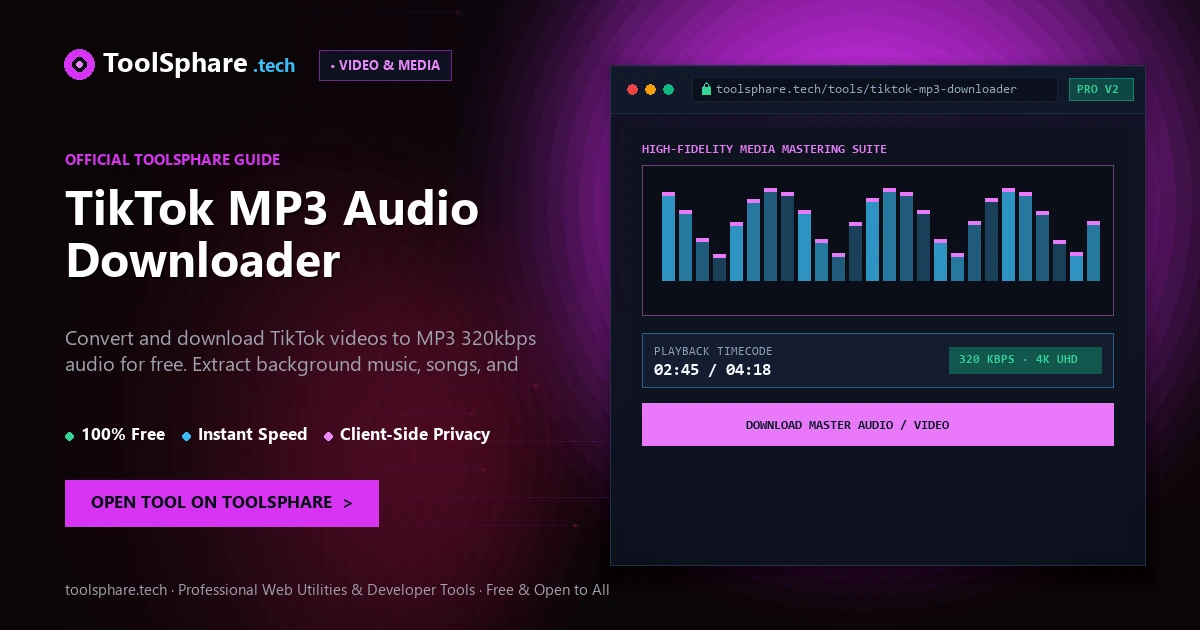 TikTok MP3 Audio Downloader: free online guide - ToolSphare Guide