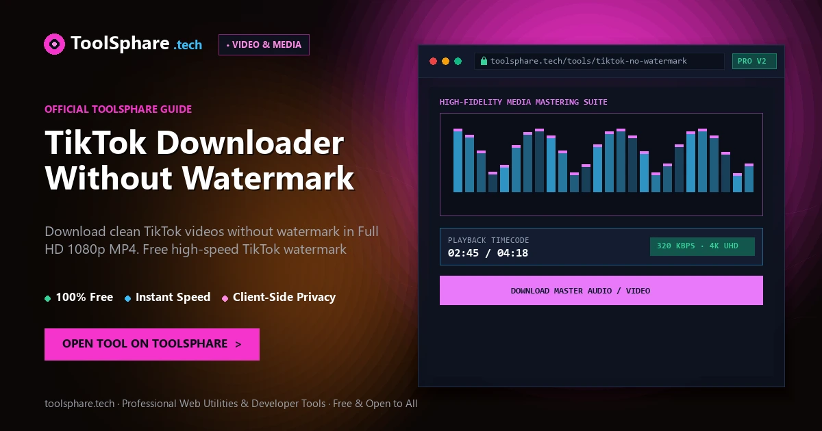 TikTok Downloader Without Watermark: free online guide - ToolSphare Guide