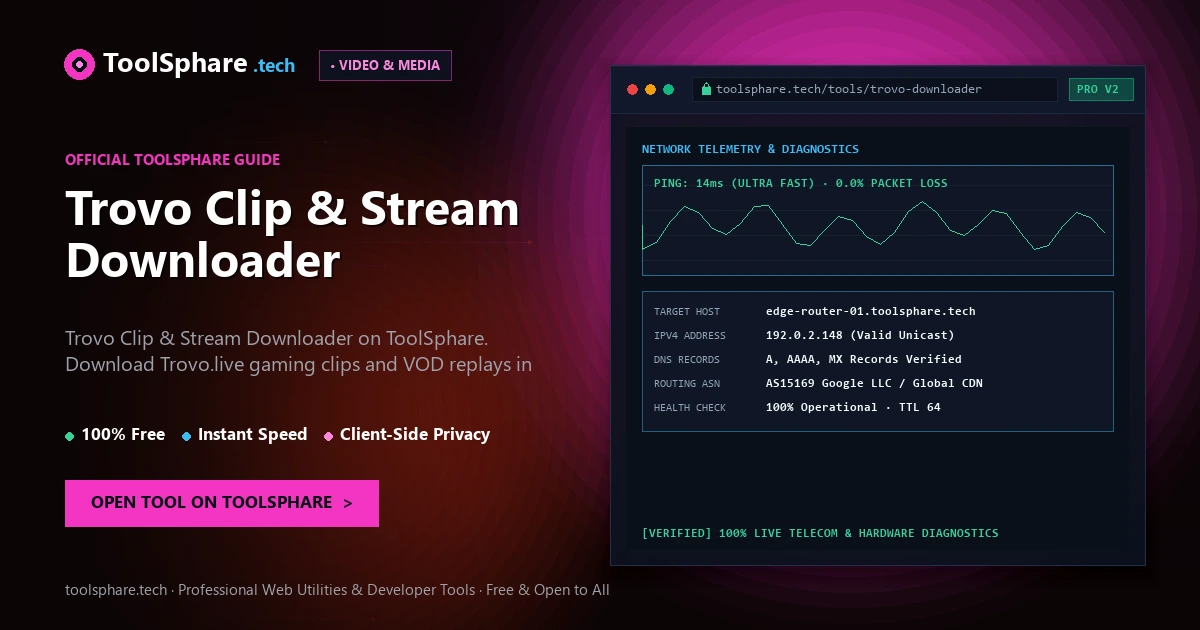 Trovo Clip & Stream Downloader: free online guide - ToolSphare Guide