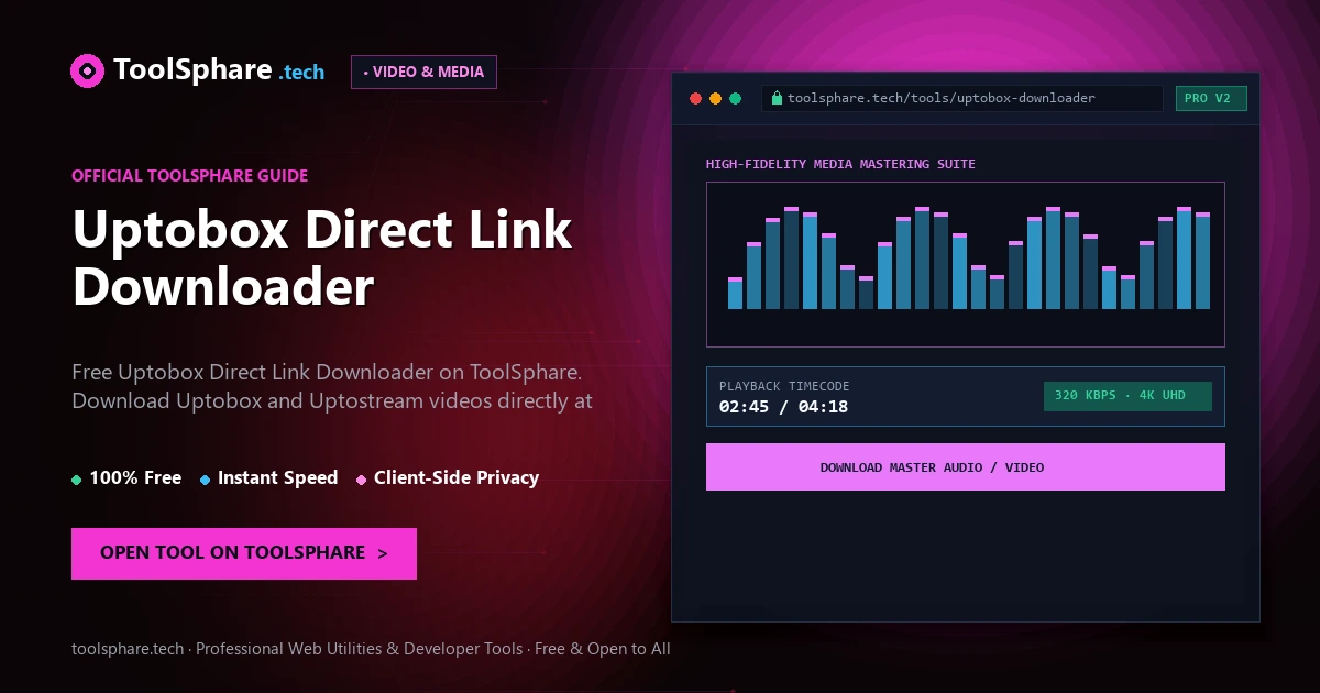 Uptobox Direct Link Downloader: free online guide - ToolSphare Guide