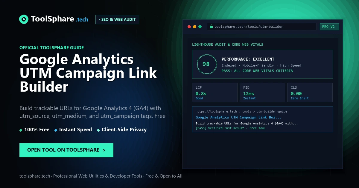 Google Analytics UTM Campaign Link Builder: free online guide - ToolSphare Guide
