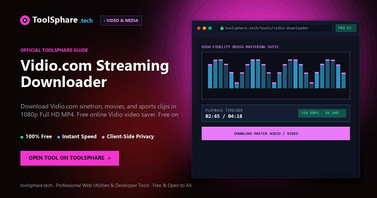 Vidio.com Streaming Downloader: free online guide - ToolSphare Guide