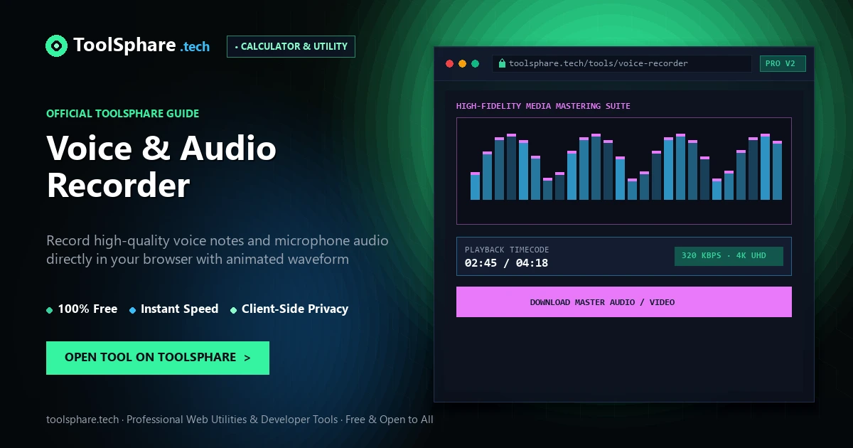 Voice & Audio Recorder: free online guide - ToolSphare Guide