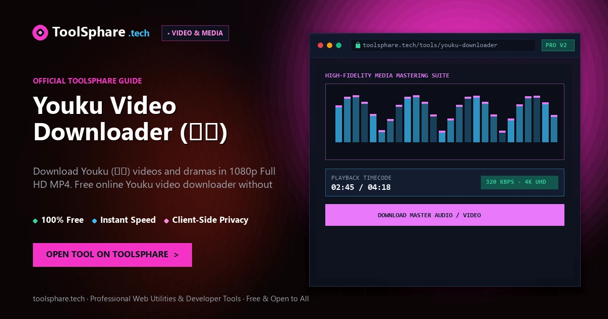Youku Video Downloader (优酷): free online guide - ToolSphare Guide