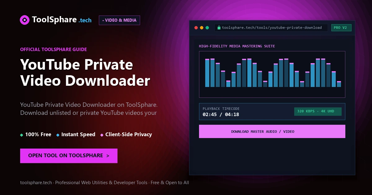 YouTube Private Video Downloader: free online guide - ToolSphare Guide