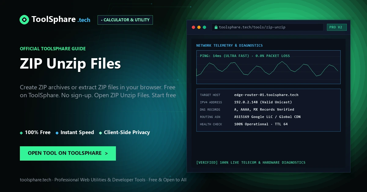 ZIP Unzip Files: free online guide - ToolSphare Guide