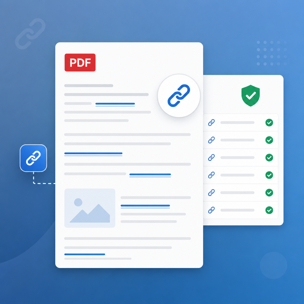 Screenshot of the free PDF Link Editor tool on ToolSphare